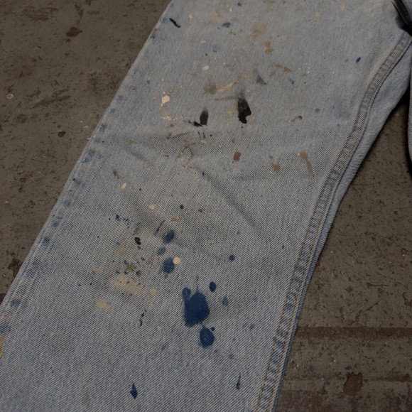 VTG Levi's Ultraworn Distressed Paint Vintage Jeans Y2K 31 X 30 - Picture 5 of 7